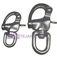 Stainless Steel Snap Shackles with Wide Swivel Eye